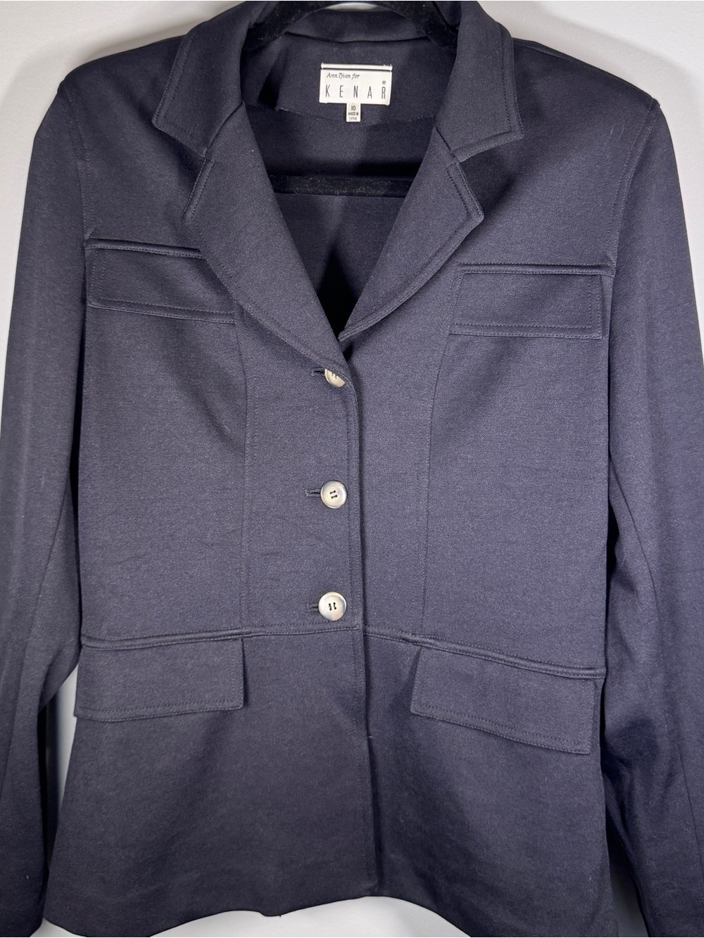 Classic Kenar Women's Navy Blue Blazer Jacket Polished Perfection Staple
